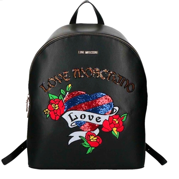 Moschino Handbags - Love Moschino Sequin-Embellished Backpack